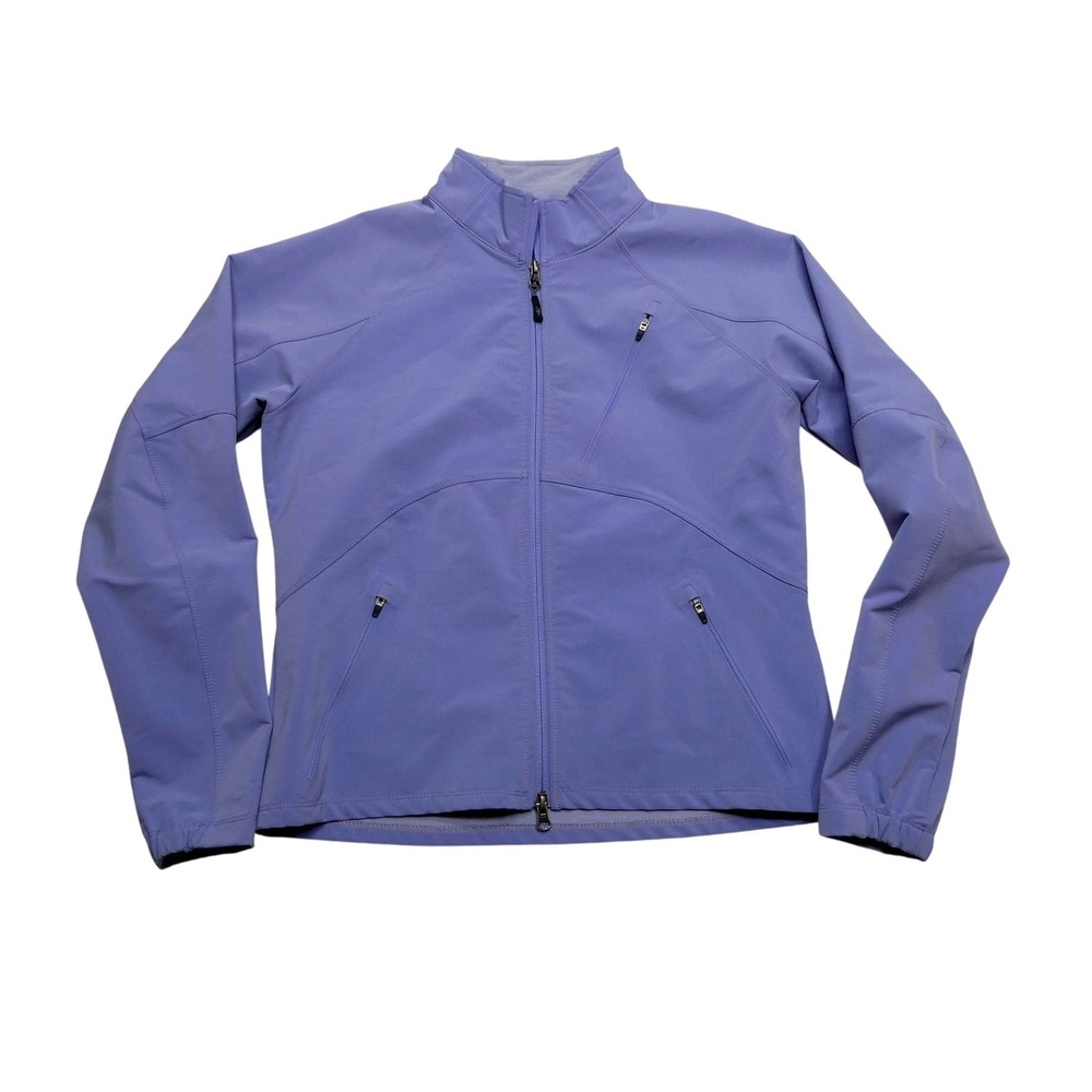 Ibex Jacket Womens Medium Purple ClimaWool Cirrus Softshell Full Zip Hiking